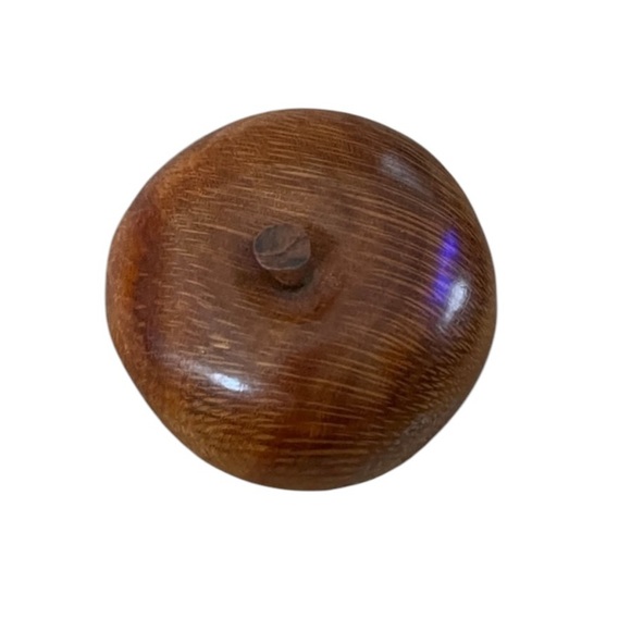 Wood Apple Paperweight Teacher Desk Gift Accent - Picture 4 of 5